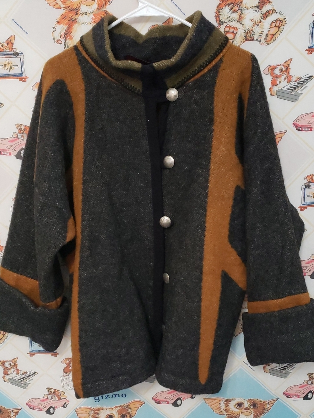 Aventura Southwest Artisan Pure Wool Jacket Women's S Taos New Mexico Antlers